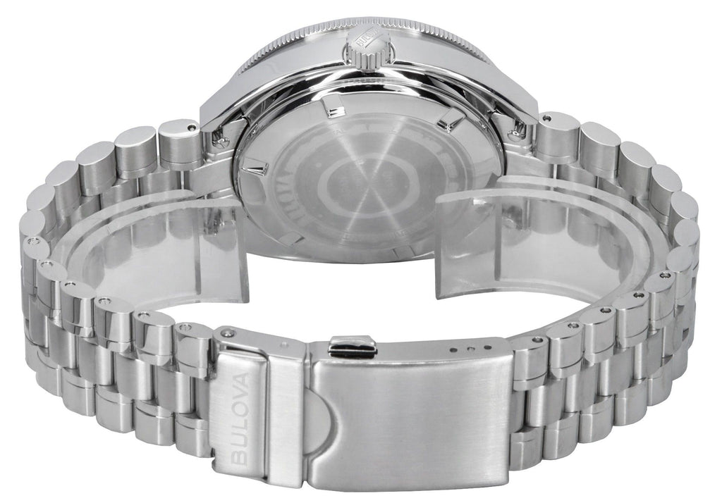 Bulova Oceanographer GMT Stainless Steel Blue Dial Automatic Diver's 96B405 200M Men's Watch