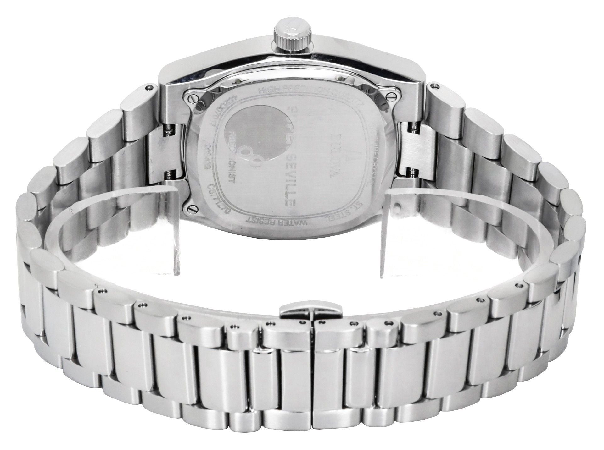 Bulova Classic Super Seville 262kHz Precisionist Stainless Steel Green Dial Quartz 96B439 Men's Watch