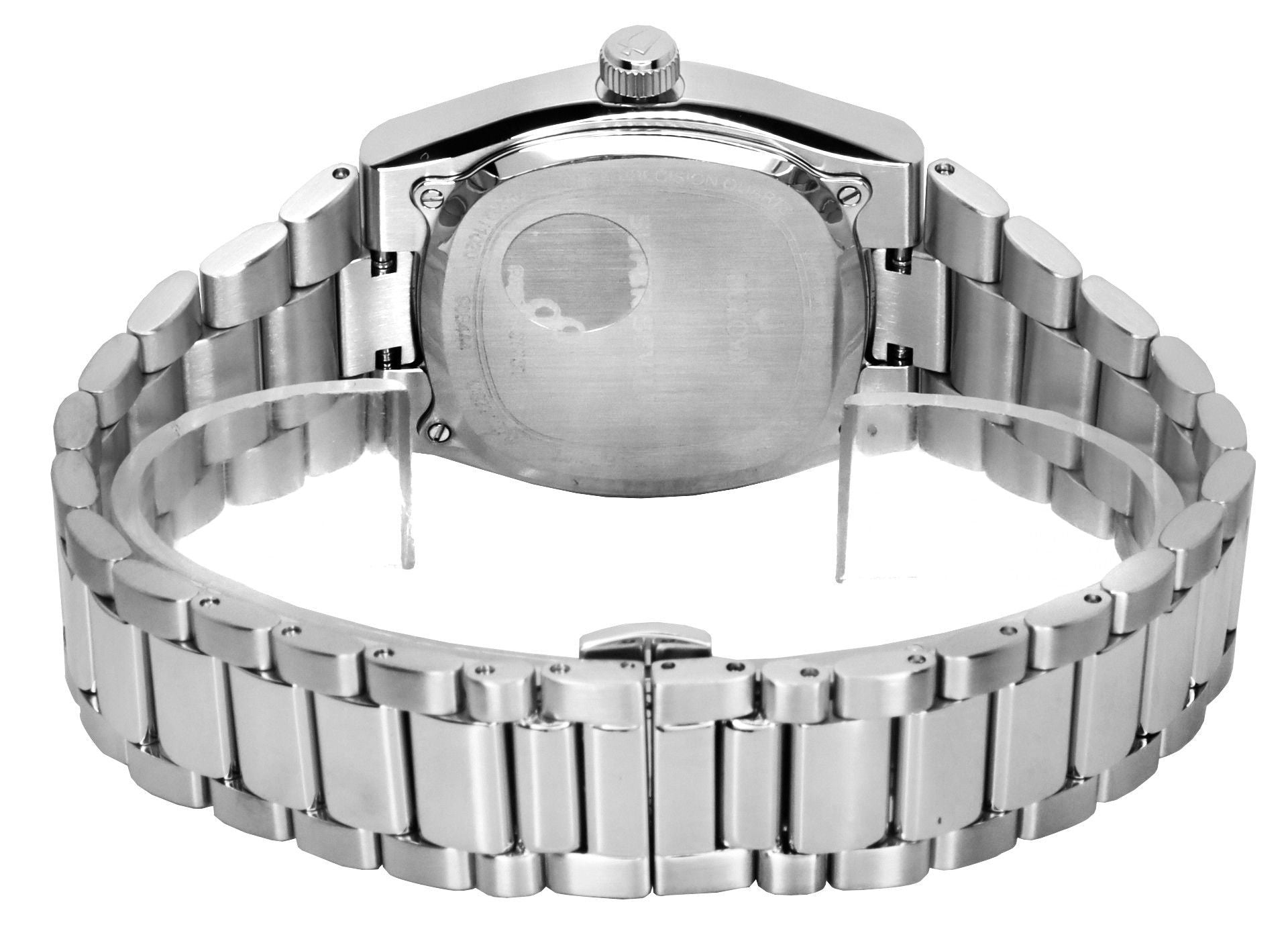 Bulova Classic Super Seville 262kHz Precisionist Stainless Steel Bracelet Silver Dial Quartz 96B444 Men's Watch