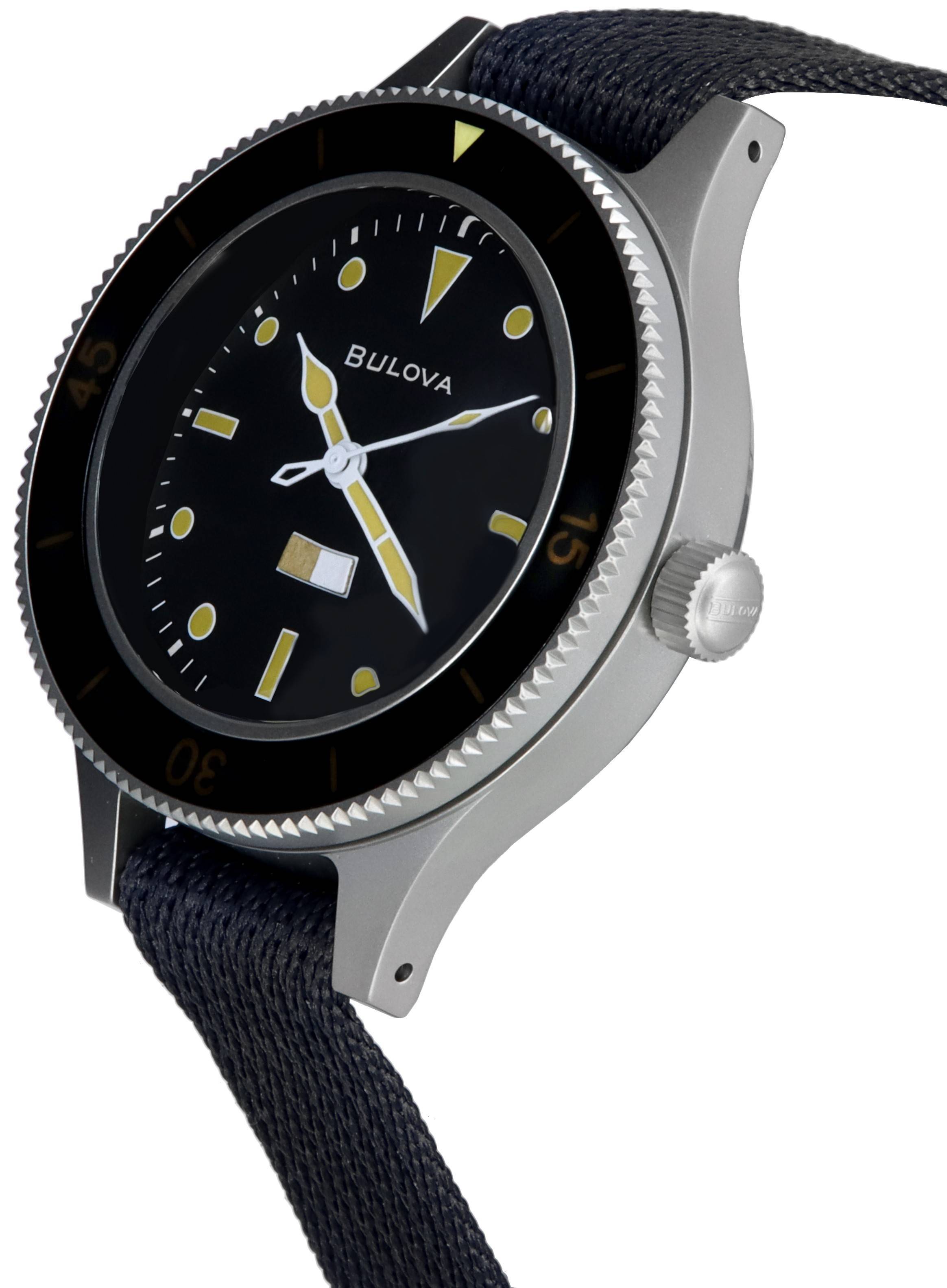 Bulova Archive Mil-Ships Limited Edition Black Dial Automatic 98A266 Men's Watch