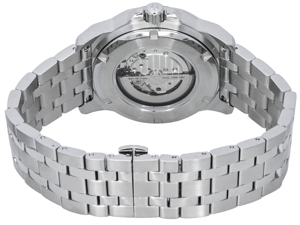 Bulova Marine Star Stainless Steel Open Heart Blue Dial Automatic 21 Jewels 98A302 200M Men's Watch