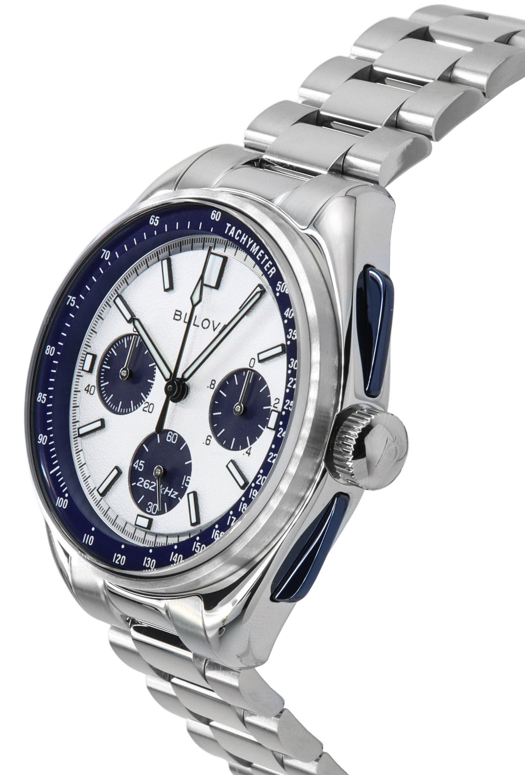 Bulova Lunar Pilot Archive Series Special Edition Chronograph Silver Dial Quartz 98K112 Men's Watch With Extra Strap
