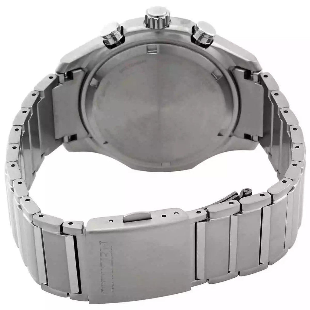 Citizen Eco-Drive Super Titanium Chronograph Green Dial AT2530-85X 100M Men's Watch