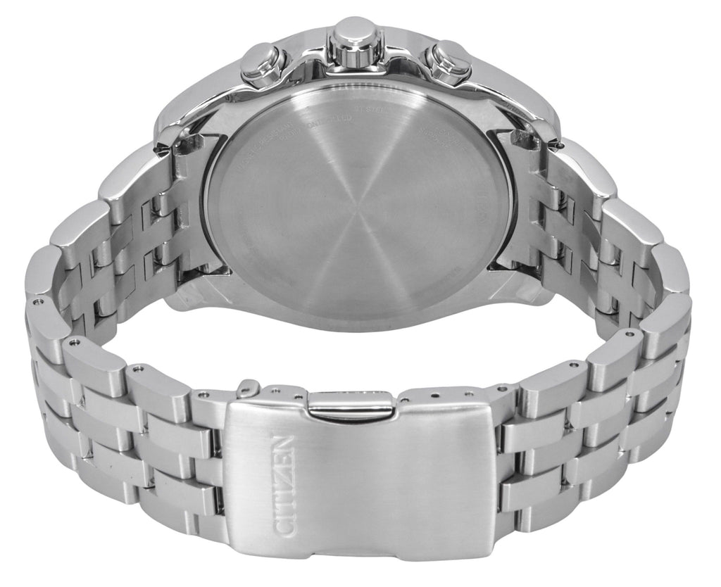 Citizen Eco-Drive Perpetual Calendar GMT Chronograph Stainless Steel Blue Dial Diver's AT9120-89L 200M Men's Watch