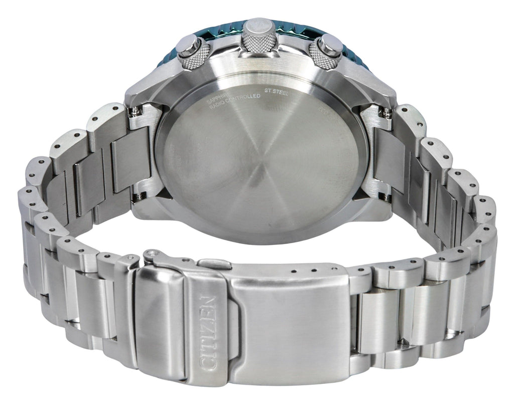 Citizen Promaster Sky A-T Radio Controlled Chronograph Green Dial Eco-Drive CB5004-59W 200M Men's Pilot Watch