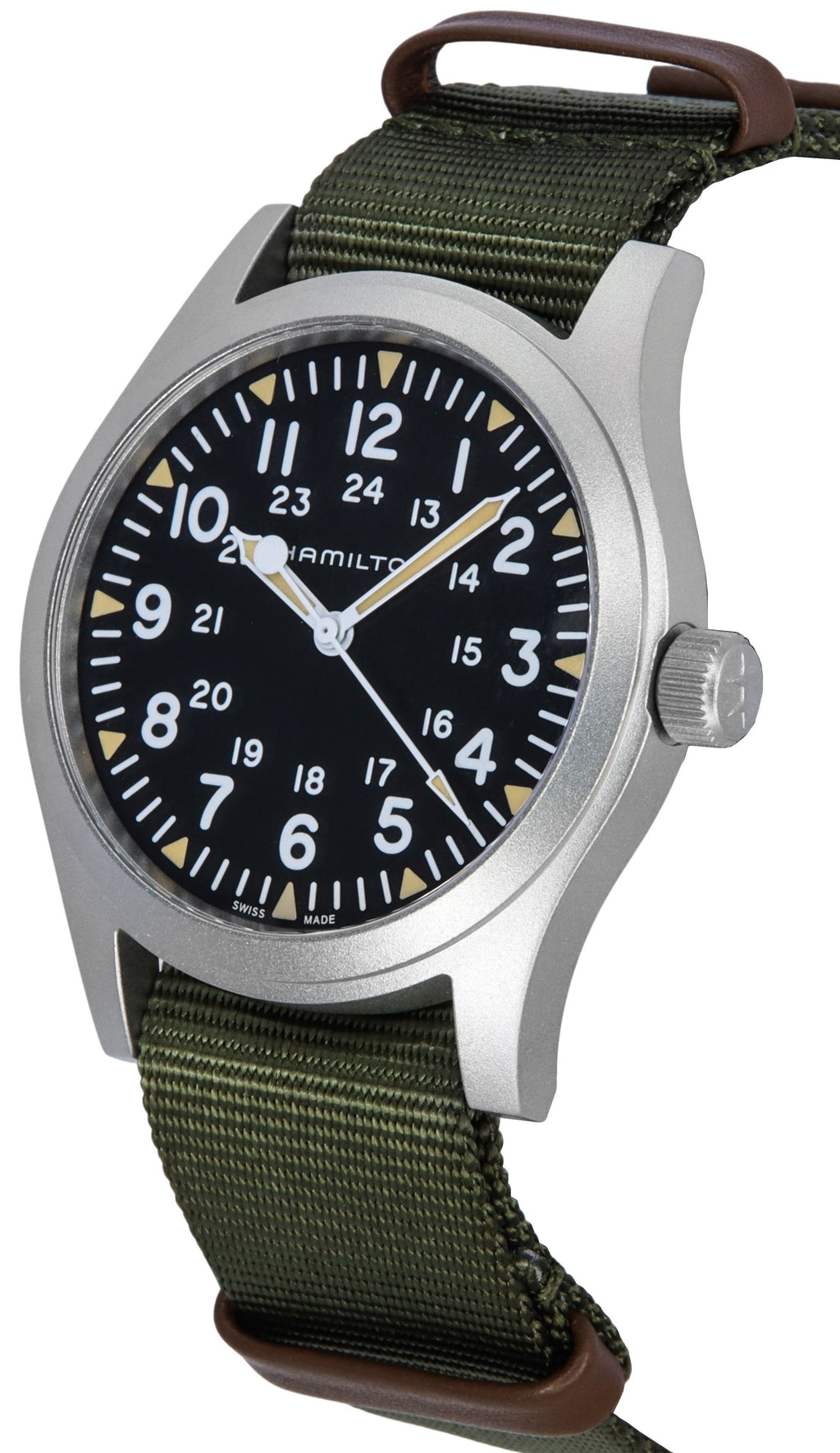 Hamilton Khaki Field Nylon Strap Black Dial Mechanical H69529933 Men's Watch