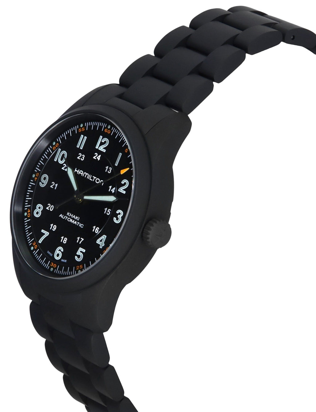 Hamilton Khaki Field PVD Coated Titanium Black Dial Automatic H70215130 100M Men's Watch