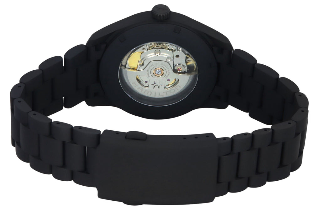 Hamilton Khaki Field PVD Coated Titanium Black Dial Automatic H70215130 100M Men's Watch