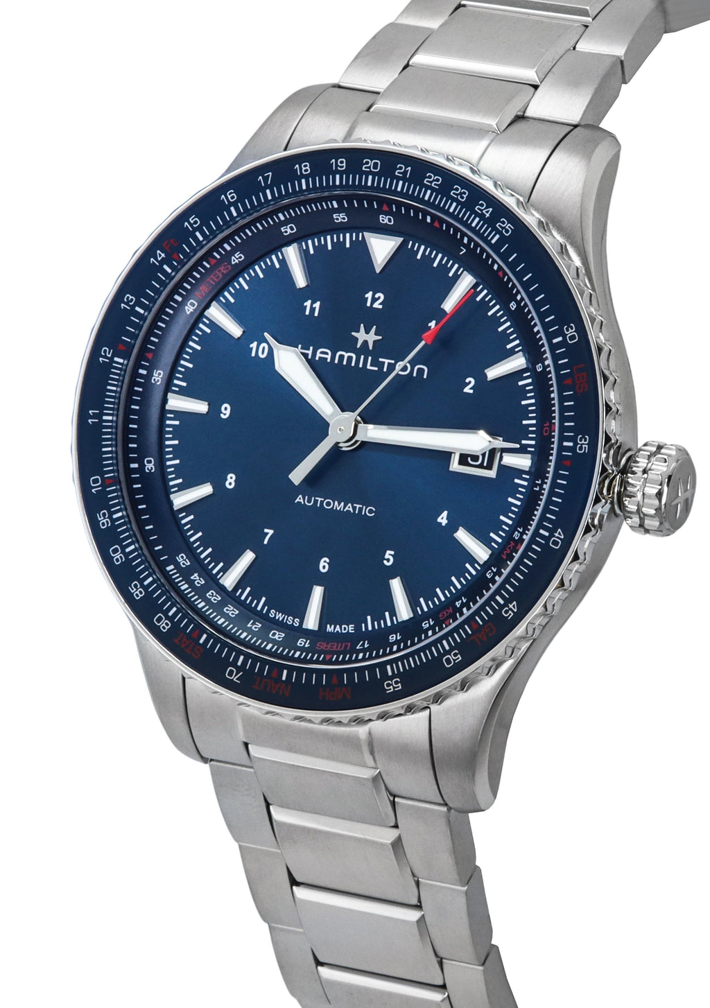 Hamilton Khaki Aviation Converter Blue Dial Automatic H76645140 100M Men's Watch