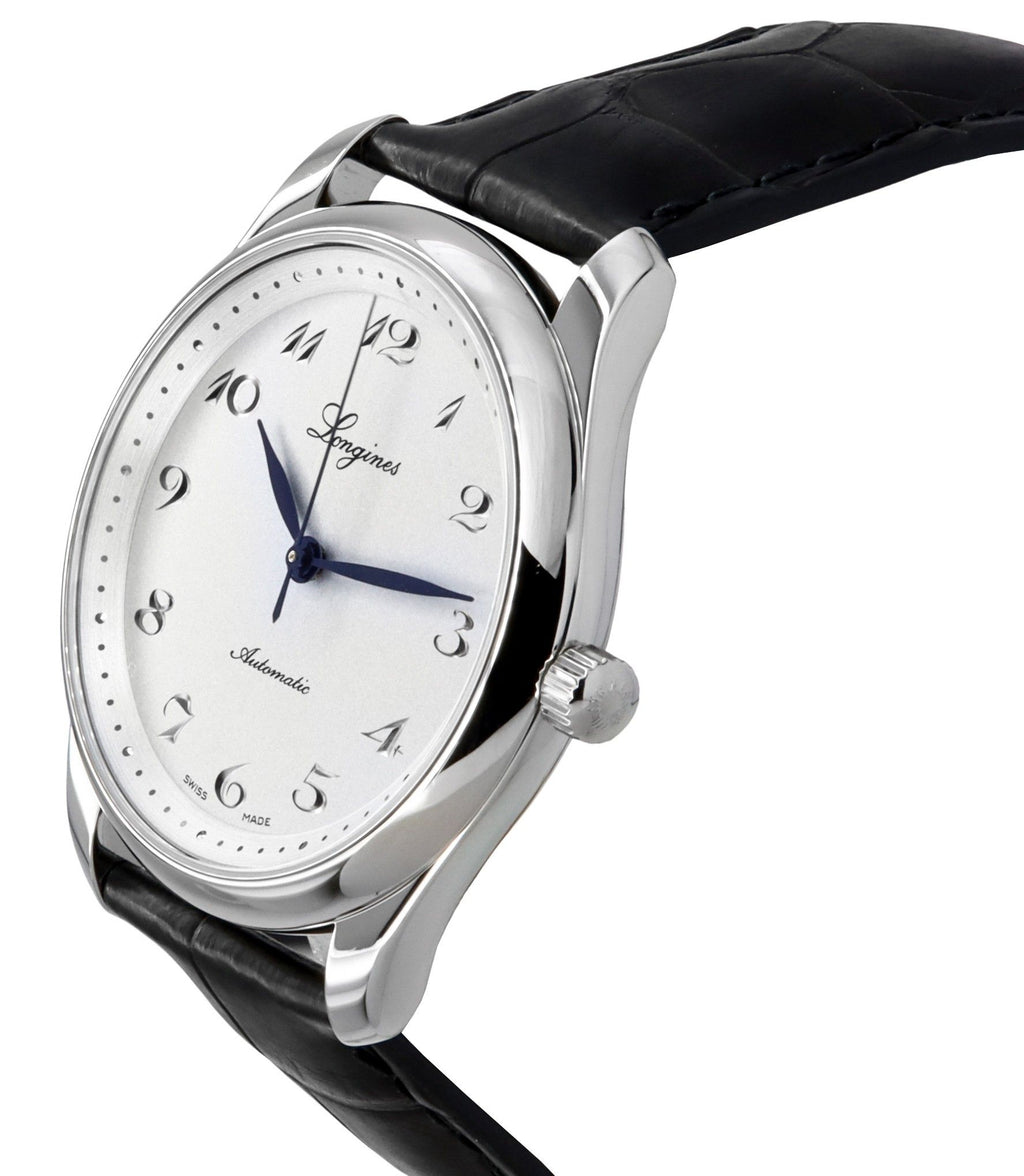 Longines Master Collection 190th Anniversary Leather Strap Silver Dial Automatic L2.793.4.73.2 Men's Watch