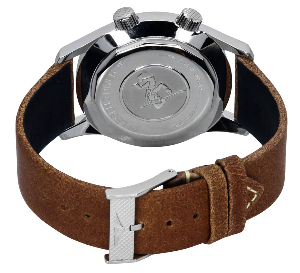 Longines Legend Diver Leather Strap Brown Dial Automatic L3.774.4.60.2 300M Men's Watch