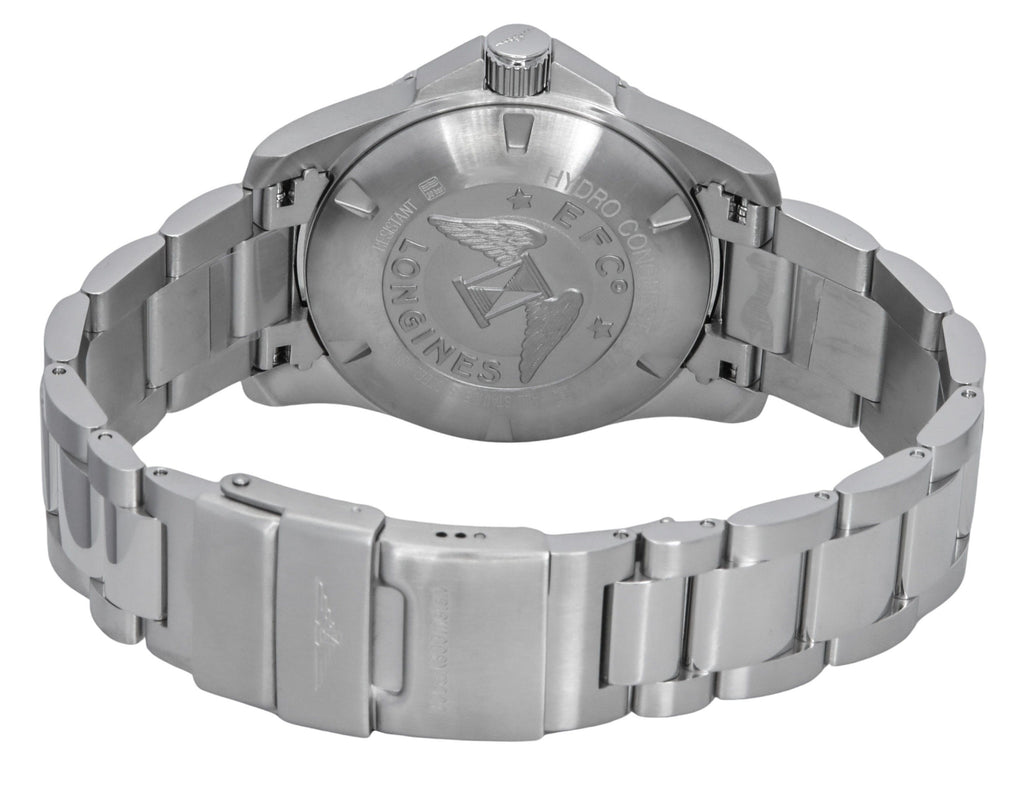 Longines HydroConquest Stainless Steel Grey Dial Automatic Diver's L3.781.4.76.6 300M Men's Watch