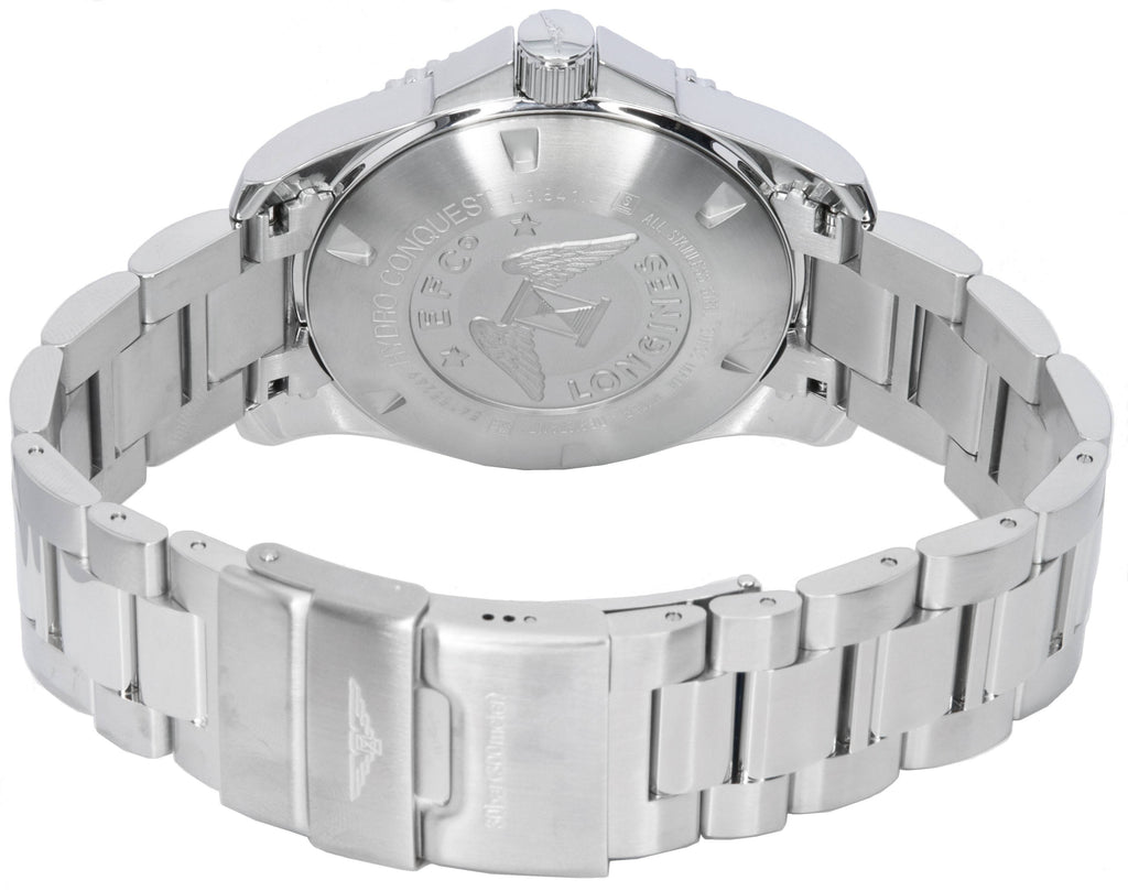 Longines HydroConquest Sunray Black With Super-LumiNova Dial Automatic Diver's L3.841.4.56.6 300M Men's Watch