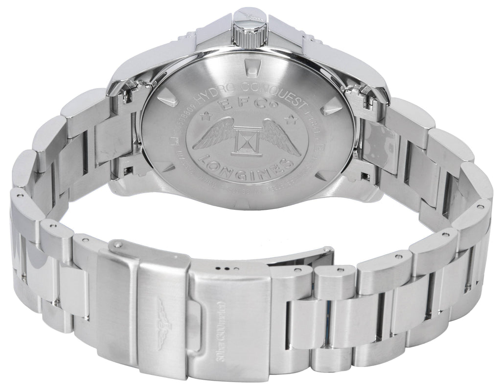 Longines HydroConquest Sunray Blue With Super-LumiNova Dial Automatic Diver's L3.841.4.96.6 300M Men's Watch