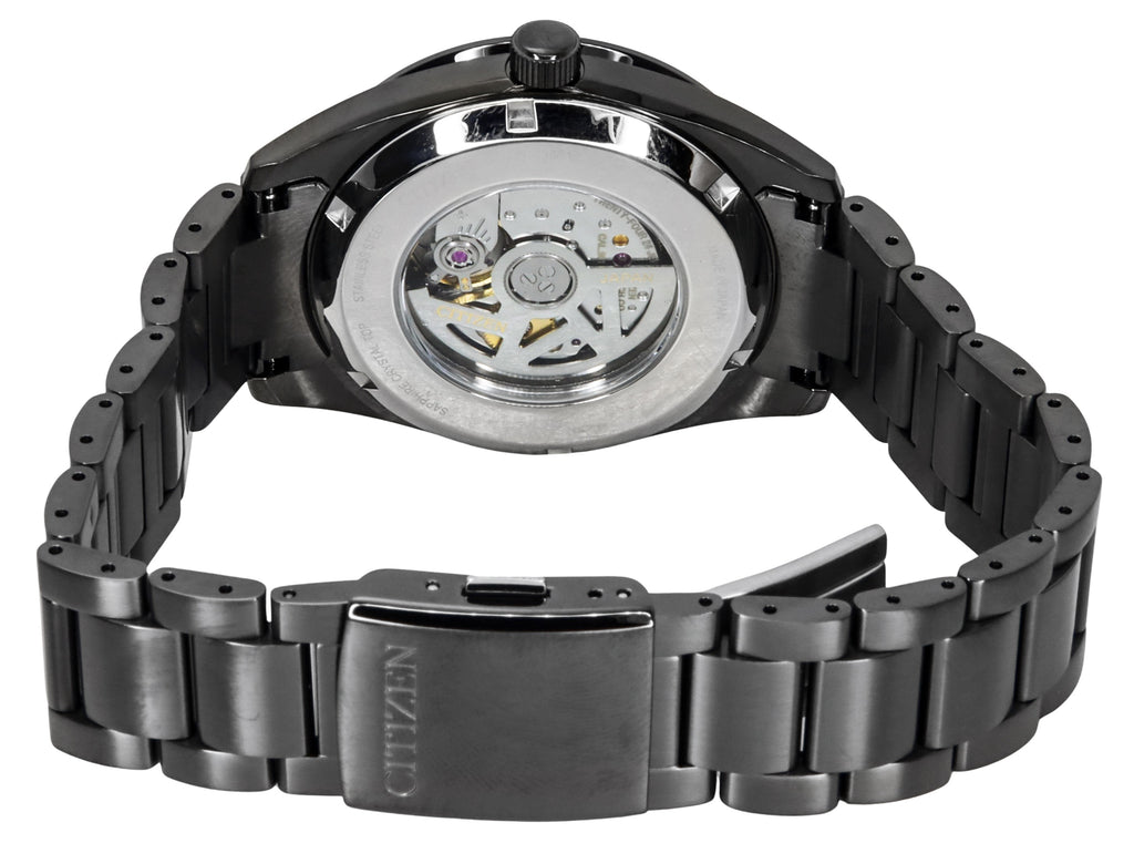 Citizen Collection Night Colour Edition Stainless Steel Black Dial Automatic NB1054-58E 100M Men's Watch