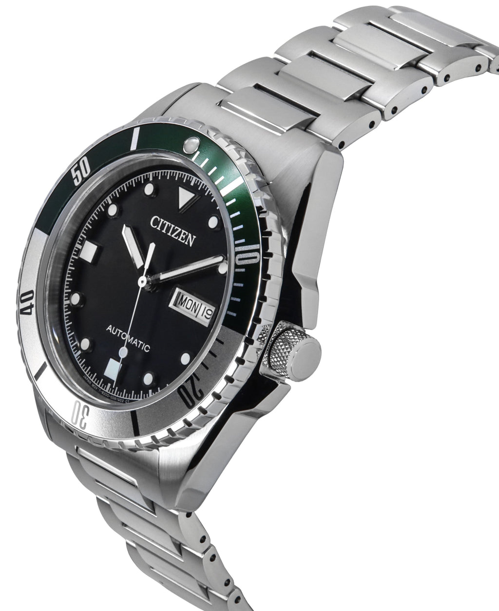 Citizen Sport Stainless Steel Black Dial Automatic NH7531-50E 100M Men's Watch