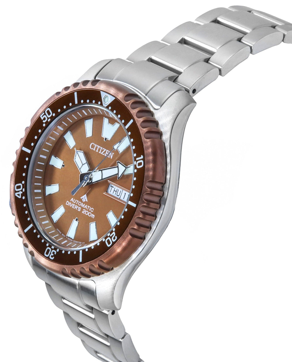 Citizen Promaster Marine Limited Edition Copper Dial Automatic Diver's NY0164-65X 200M Men's Watch with Extra Strap