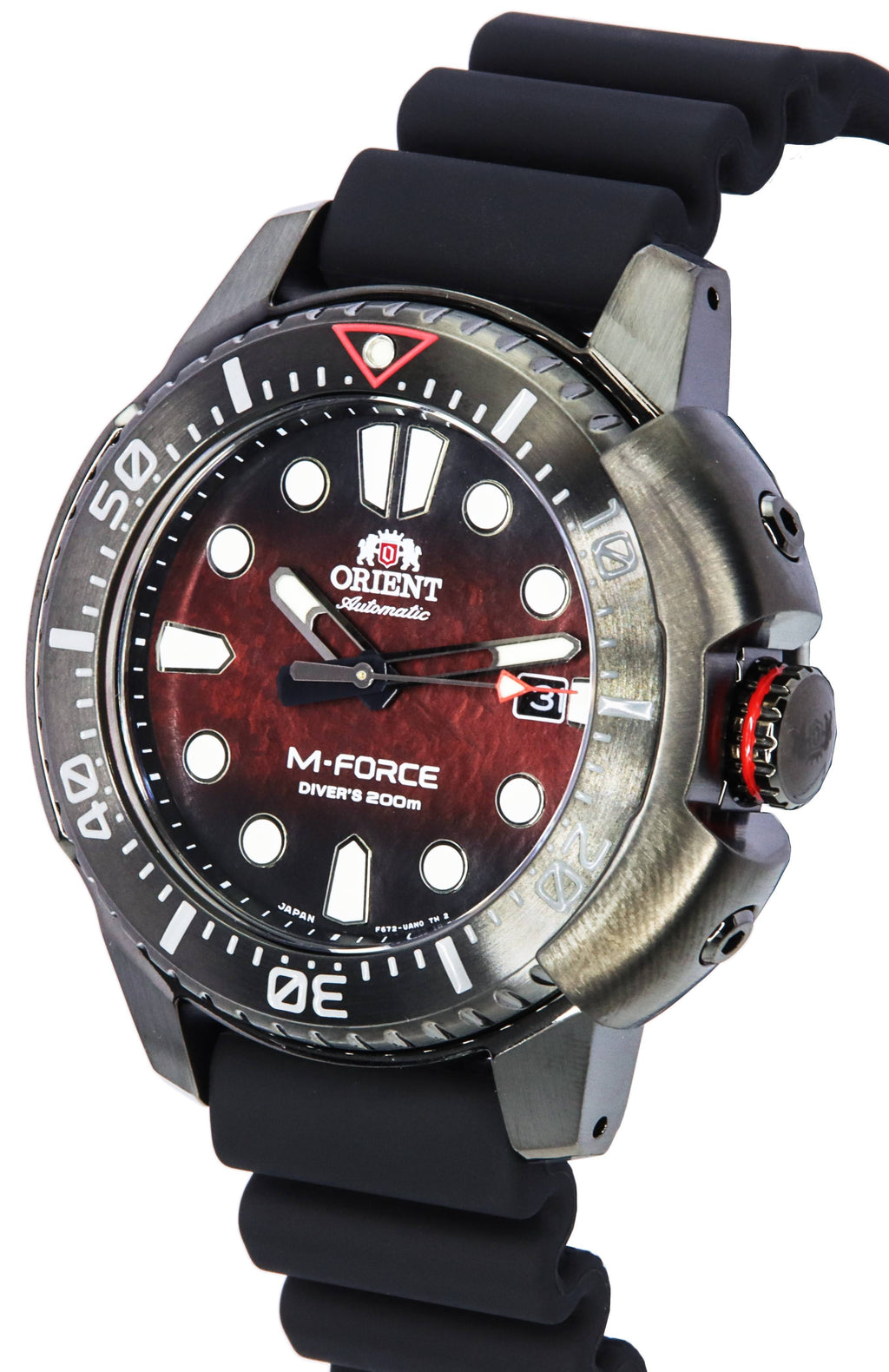 Orient M-Force Limited Edition Red Dial Automatic Diver's RA-AC0L09R00B 200M Men's Watch