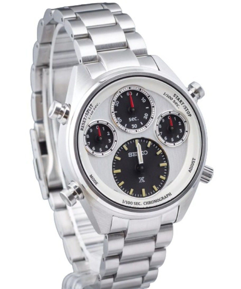 Seiko Prospex Speedtimer SFJ009P1 Solar 110th Anniversary Limited Edition Chronograph Men's Watch With Extra Strap