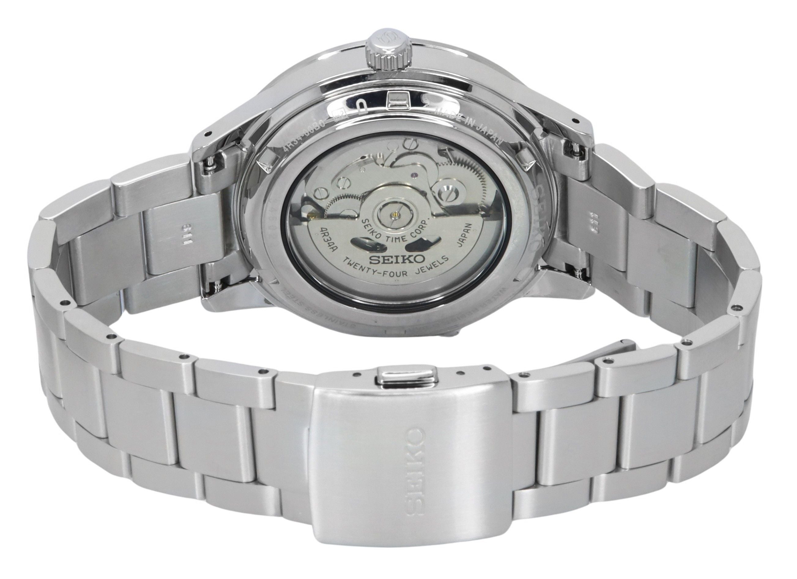 Seiko Presage Style60's GMT Stainless Steel Blue Dial Automatic SSK009J1 Men's Watch