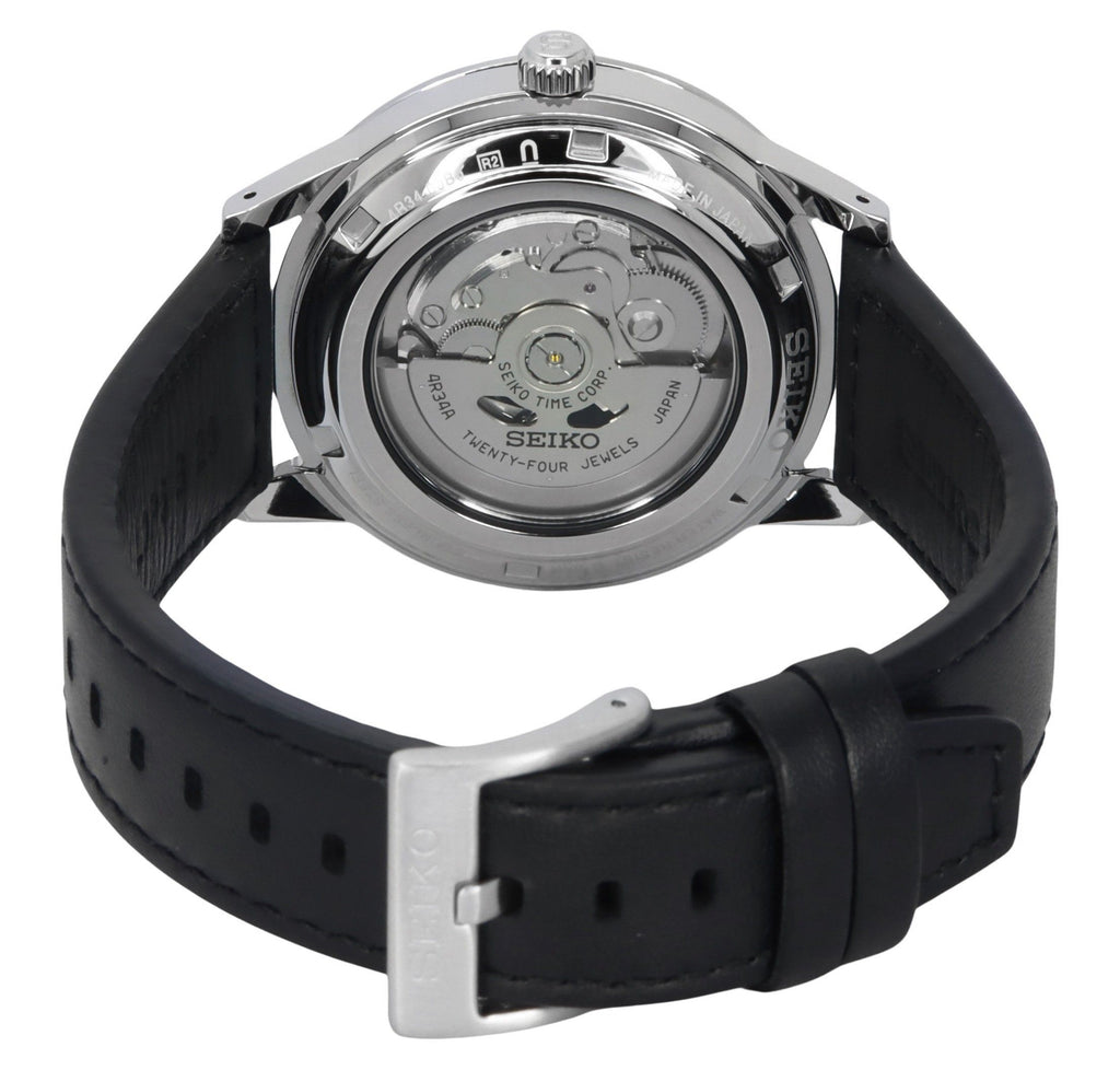 Seiko Presage Style60's GMT Calf Leather Strap Grey Dial Automatic SSK011J1 Men's Watch