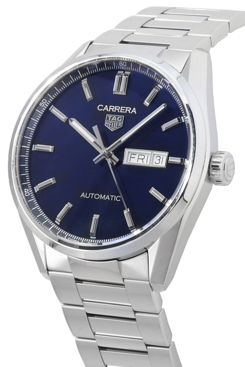 Tag Heuer Carrera Stainless Steel Blue Dial Automatic WBN2012.BA0640 100M Men's Watch