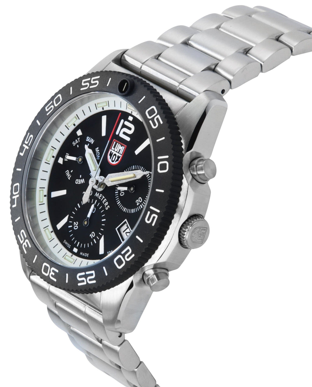 Luminox Pacific Diver Chronograph Stainless Steel Black Dial Quartz XS.3141.M 200M Men's Watch