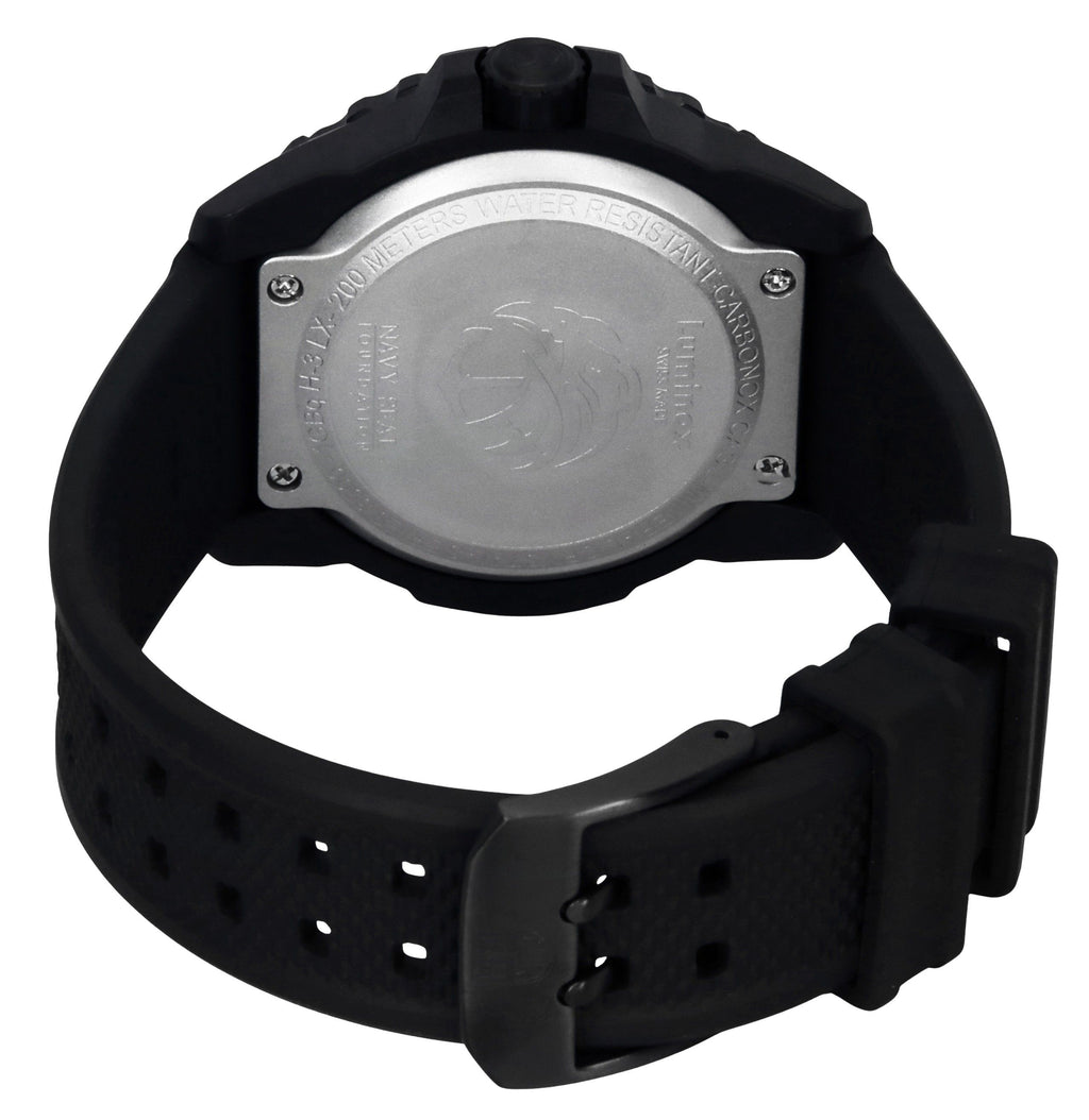 Luminox Navy SEAL Foundation Rubber Strap Green Dial Quartz Diver's XS.3517.NSF.SET 200M Men's Watch With Extra Strap