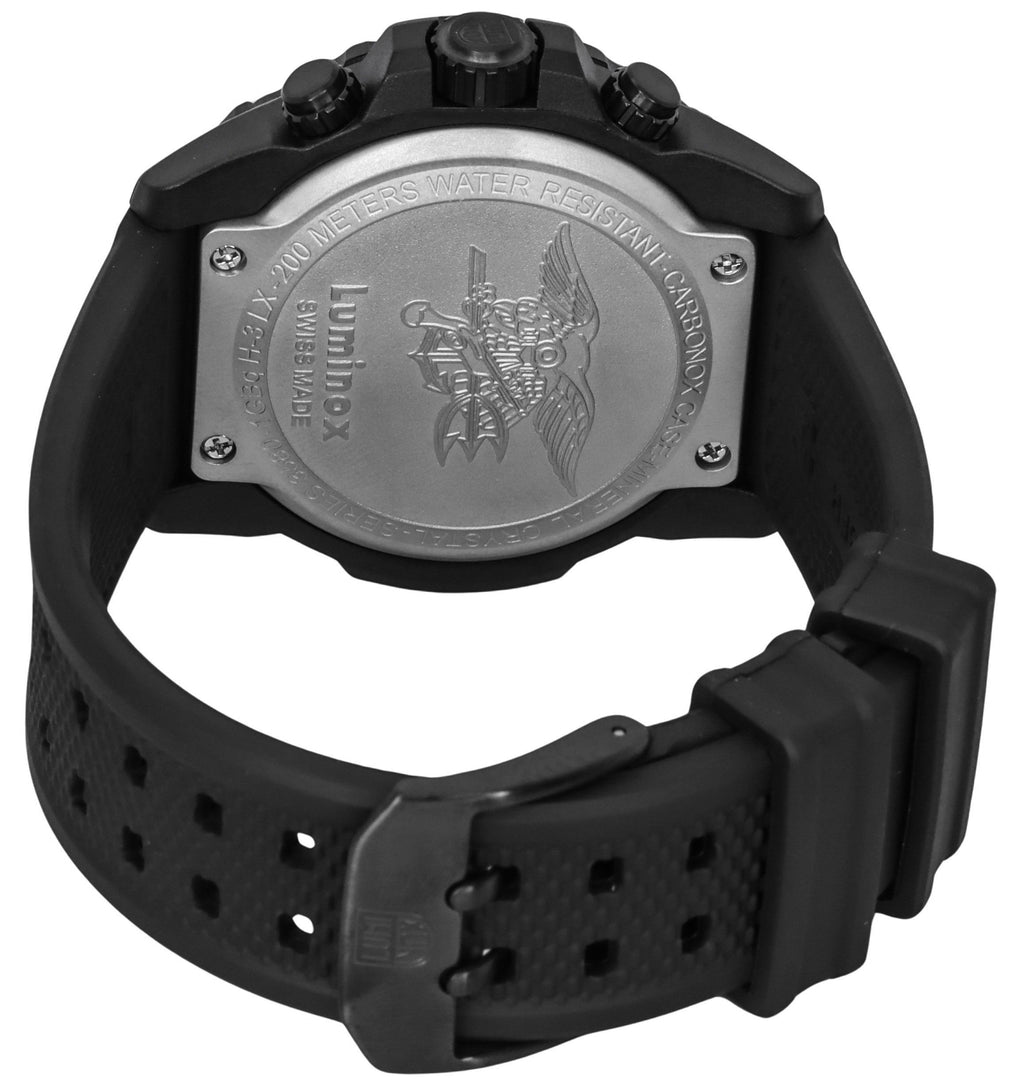 Luminox Navy SEAL Chronograph Rubber Strap Black Dial Swiss Quartz Diver's XS.3581.SIS 200M Men's Watch